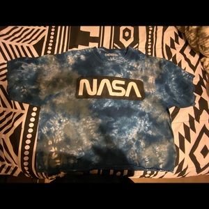 Tie die cropped tshirt